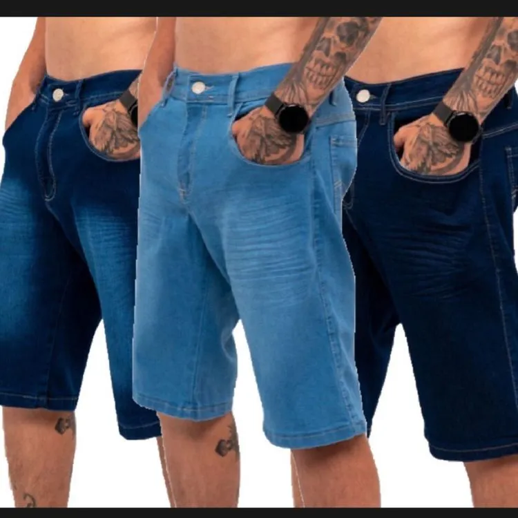 Bermuda jeans masculina