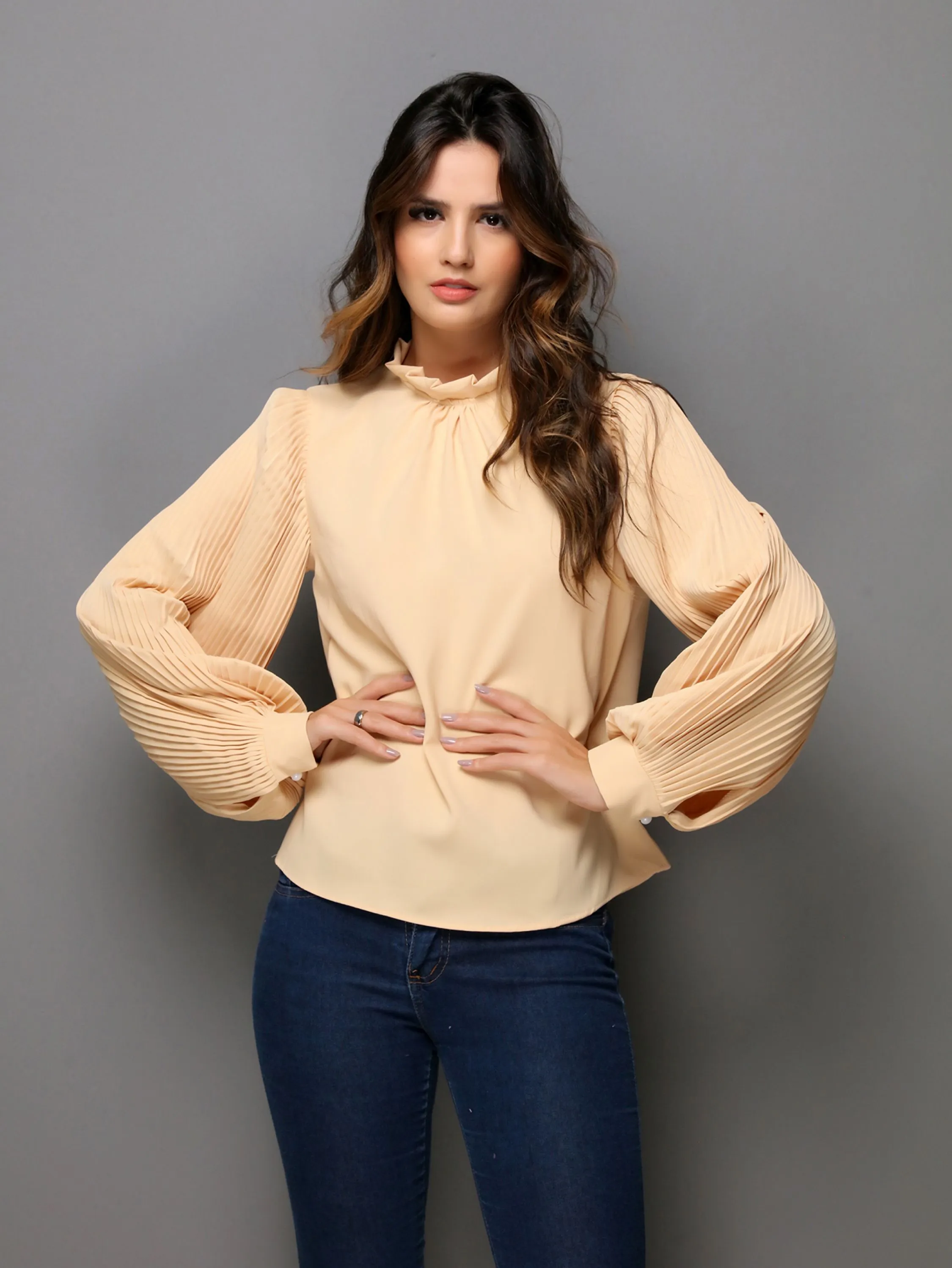 blusa manga longa