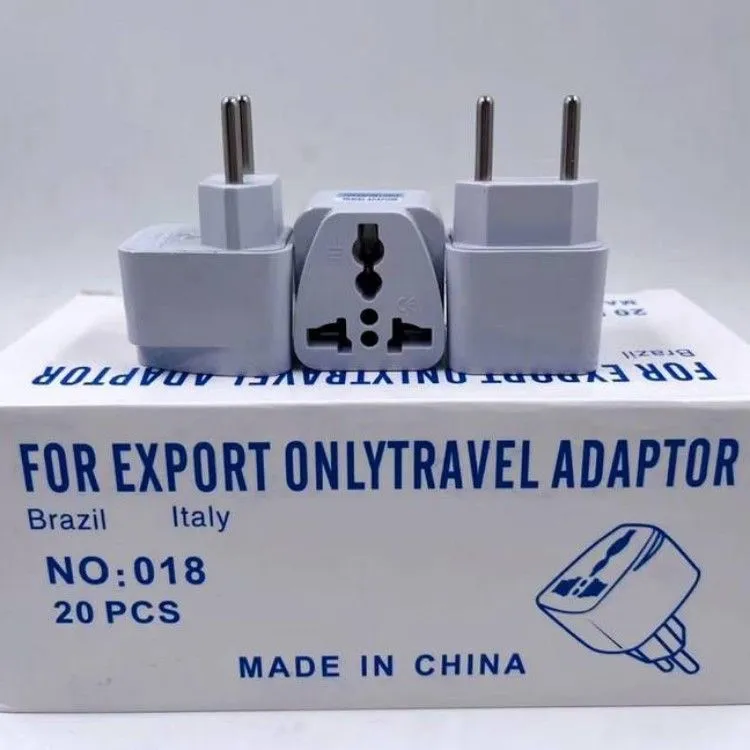 Adaptador tomada universal europeu uk para Brasil