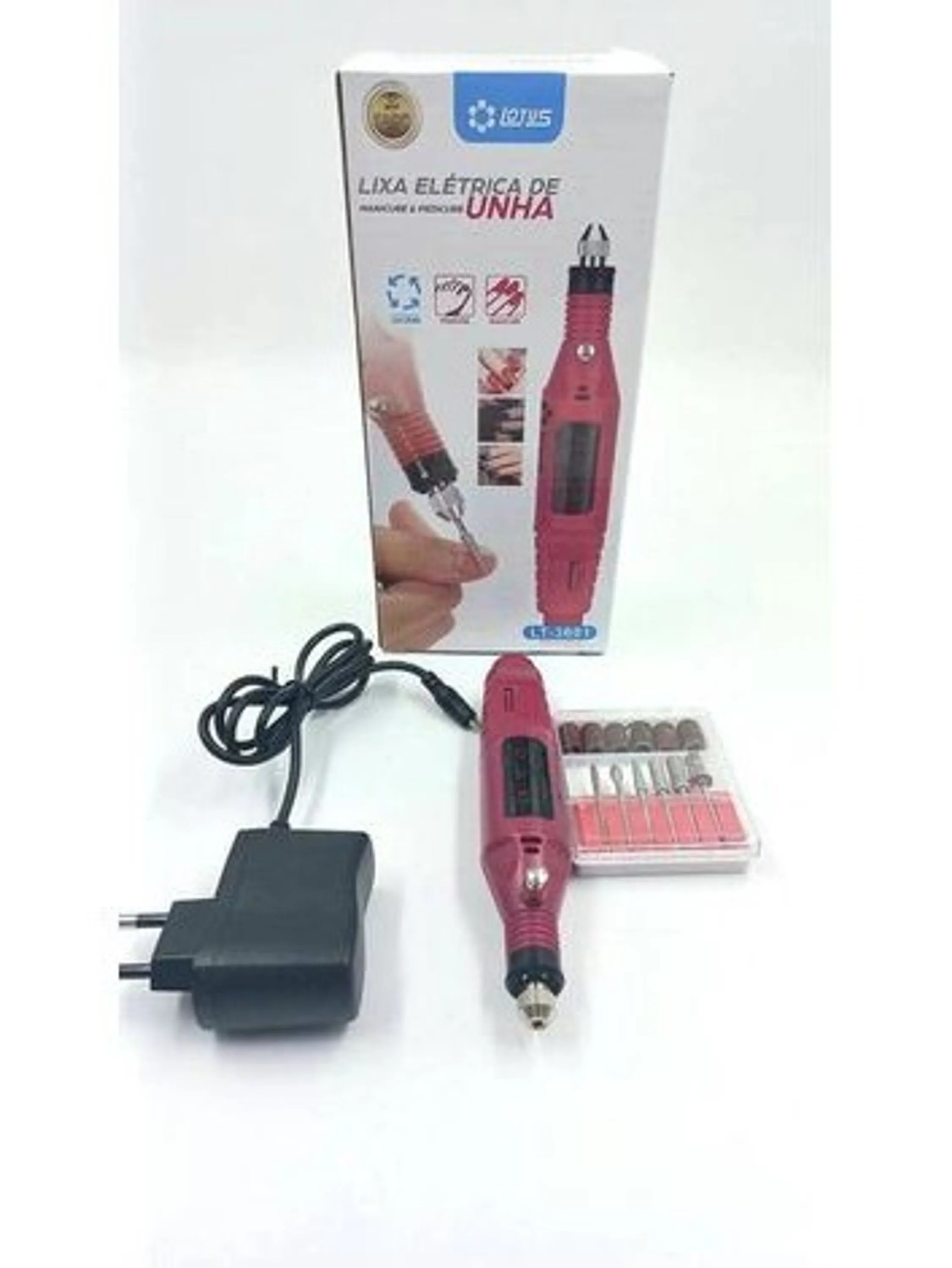 LIXA ELETRICA DE UNHA LOTUS LT-3601 (MANICURE E PEDICURE)