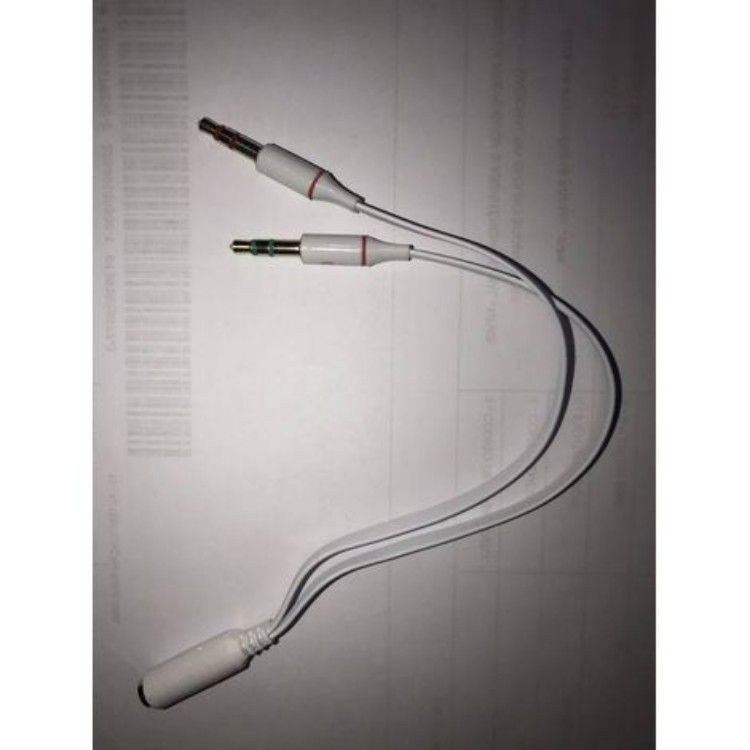 Cabo de áudio p3 fêmea para P2 macho ( fone +Mic) F