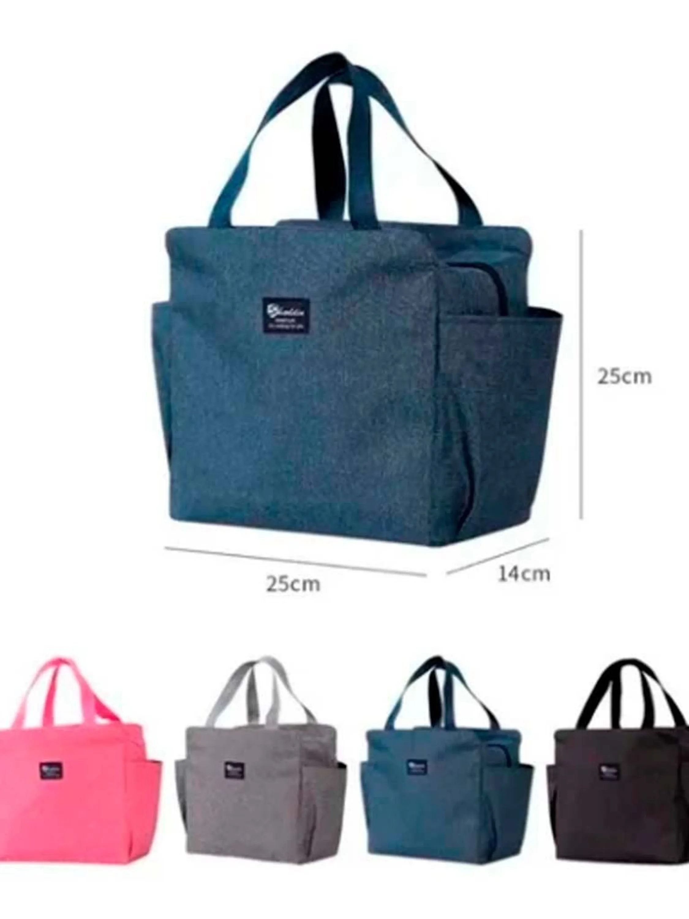 Kit 4 bolsas térmicas grande (uma de cada cor)