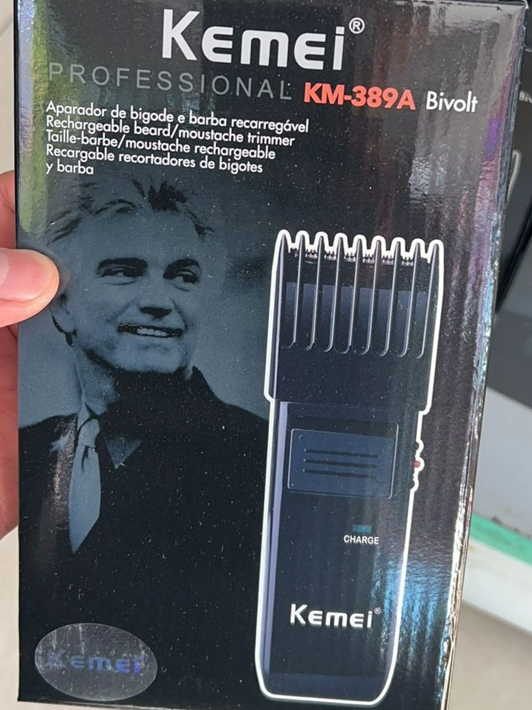 Kemei km389a máquina cortar cabelo