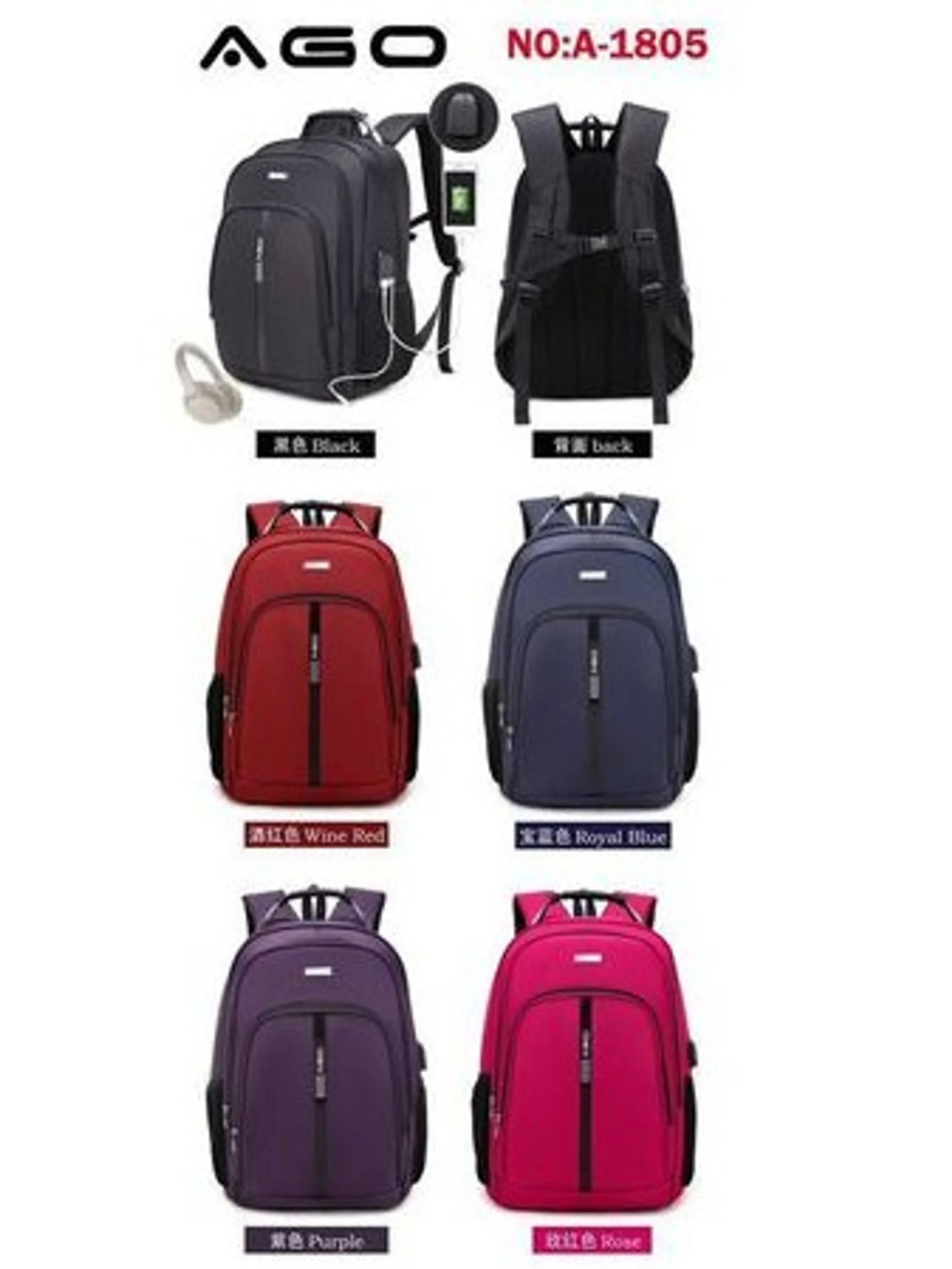 Mochila Unissex Notebook a1805