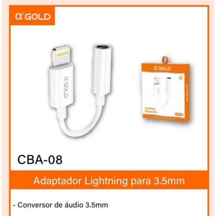 ADAPTADOR PARA FONE IPHONE Gold cab-08