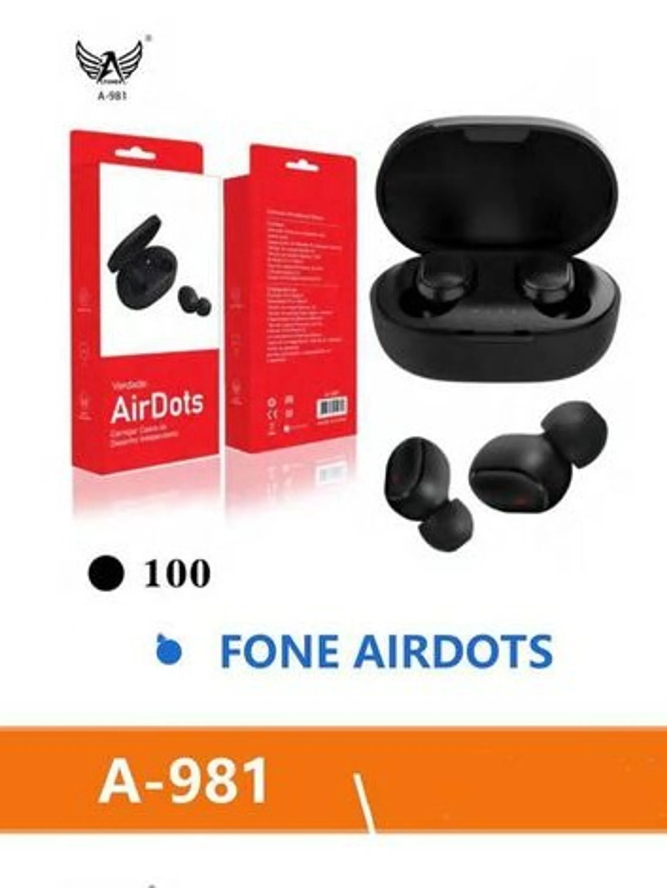 FONE DE OUVIDO BLUETOOTH RED MINI 2 AIRDOTS