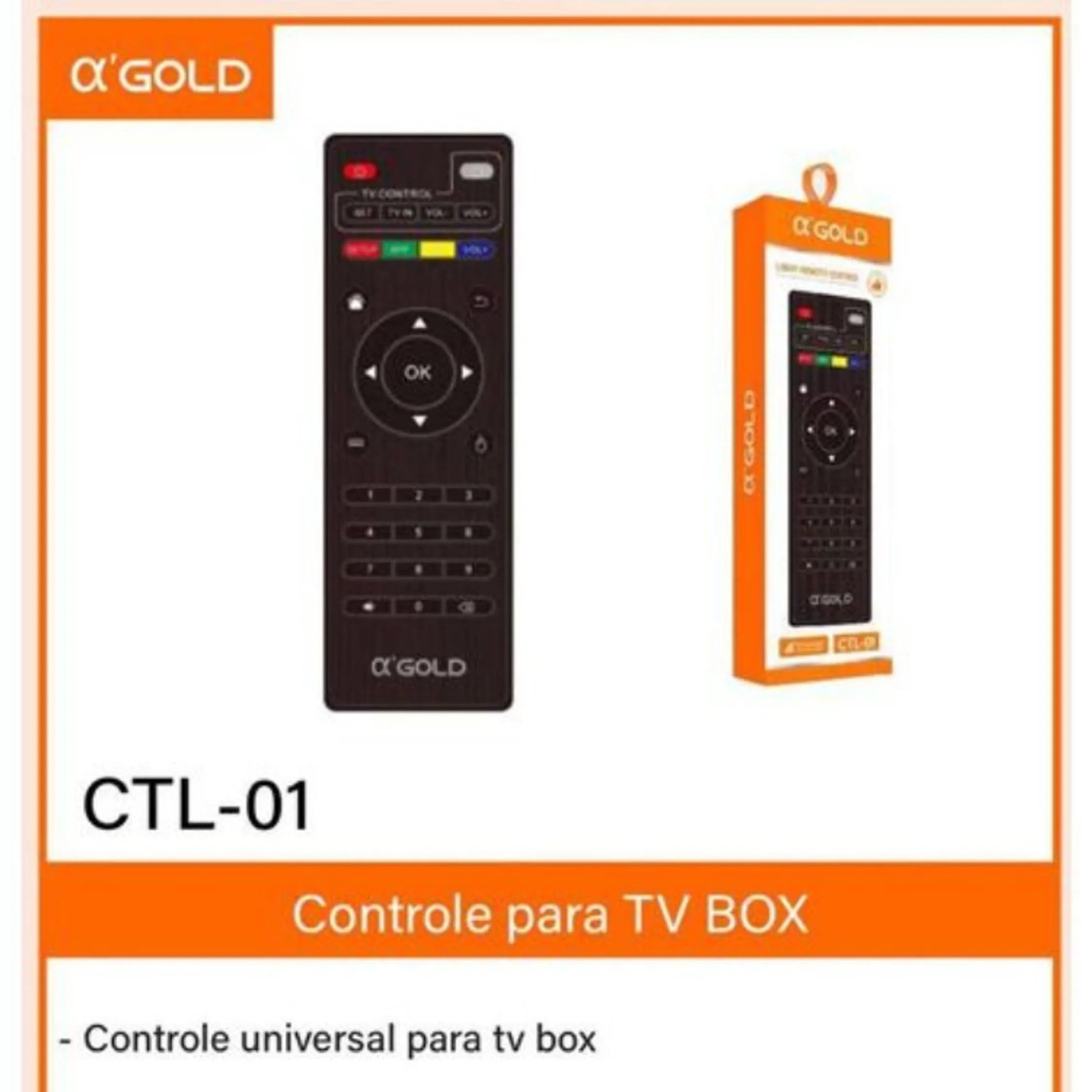 Controle para tv box universal