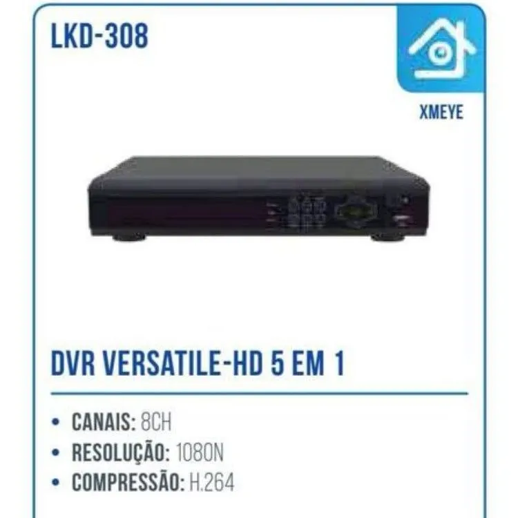 Dvr 8 canais liatek 1080n