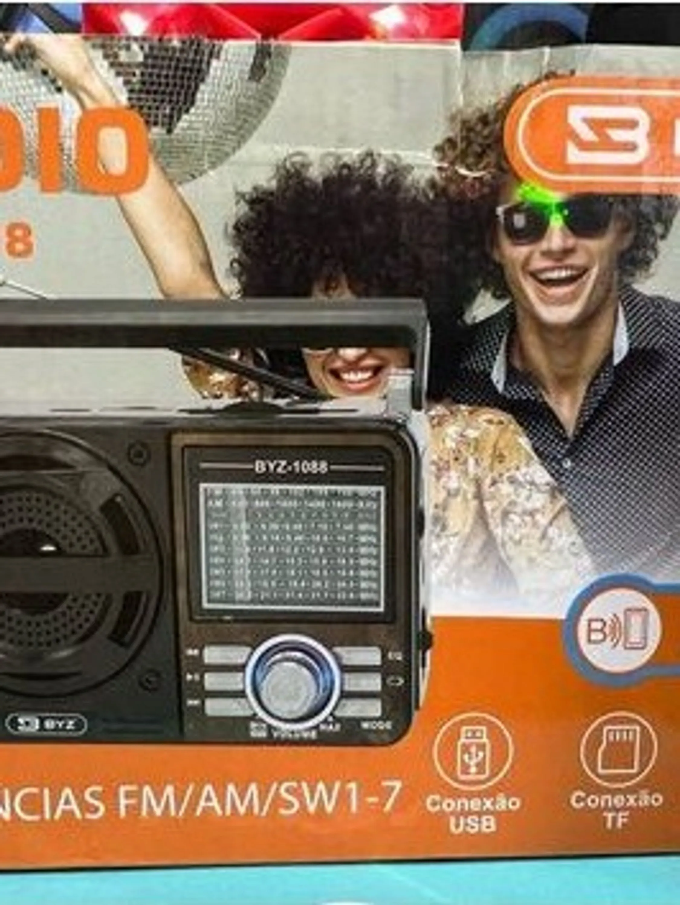 RADIO 1088 Altomex FM/AM.SW/USB/TF/AUX/3 Band sem Bluetooth