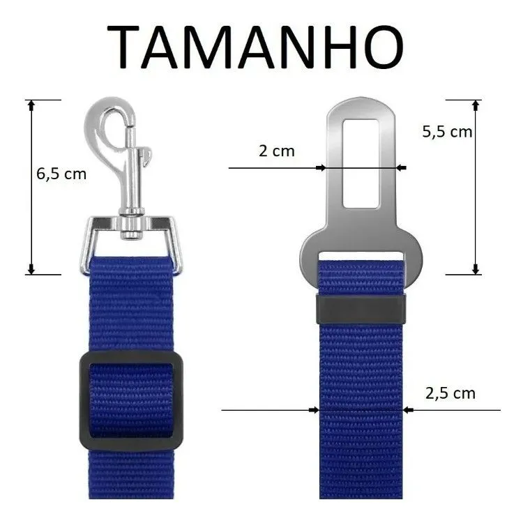 Cinto para caes uso em veículos BRA