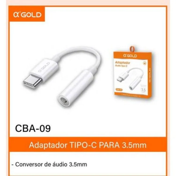 ADAPTADOR PARA FONE TYPE-C Gold cba-09