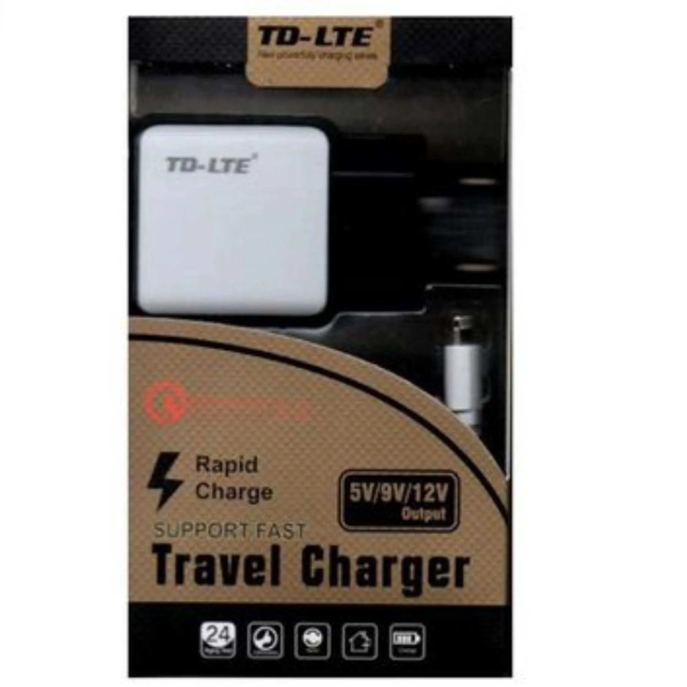 CARREGADOR USB IPHONE TURBO TD-LTE 5V/9V/12V