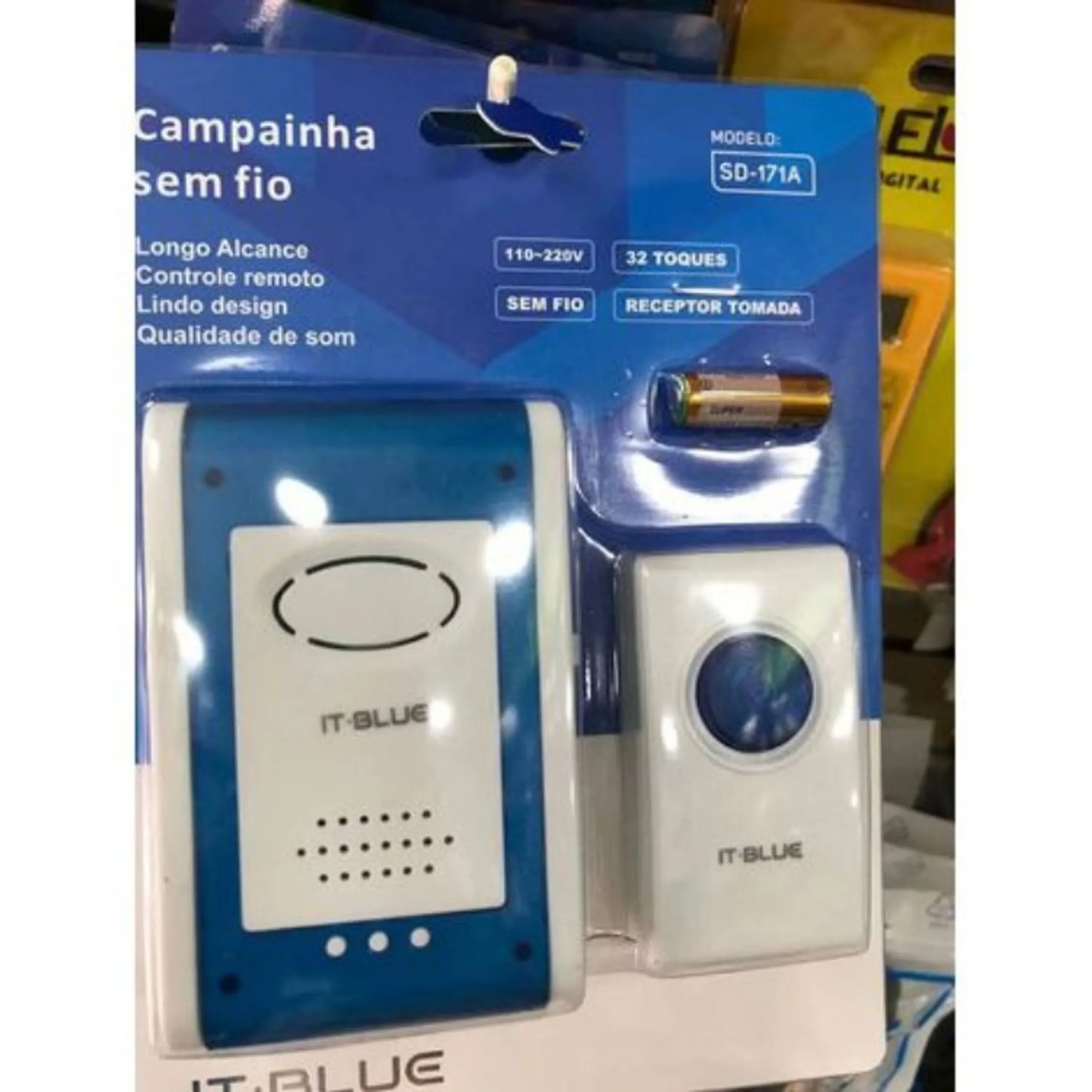 CAMPAINHA SEM FIO TOMADA LUATEK