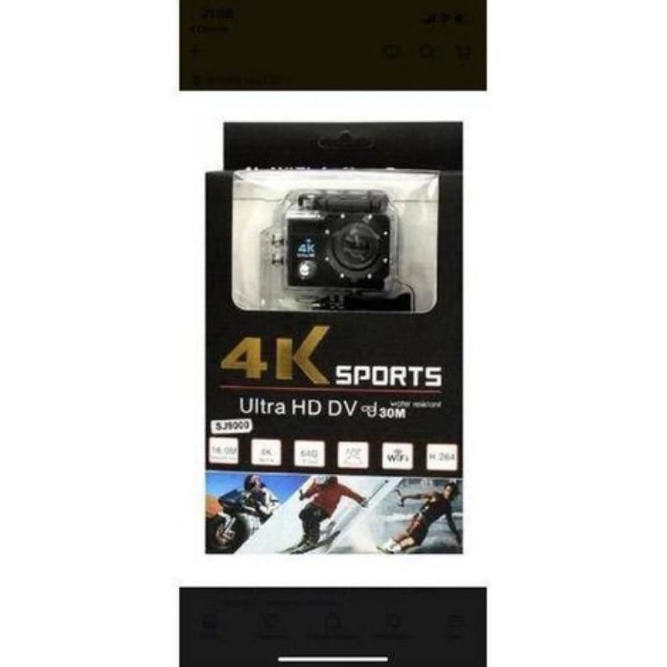 CAMERA DE SPORT 4K GoPRO sem controle