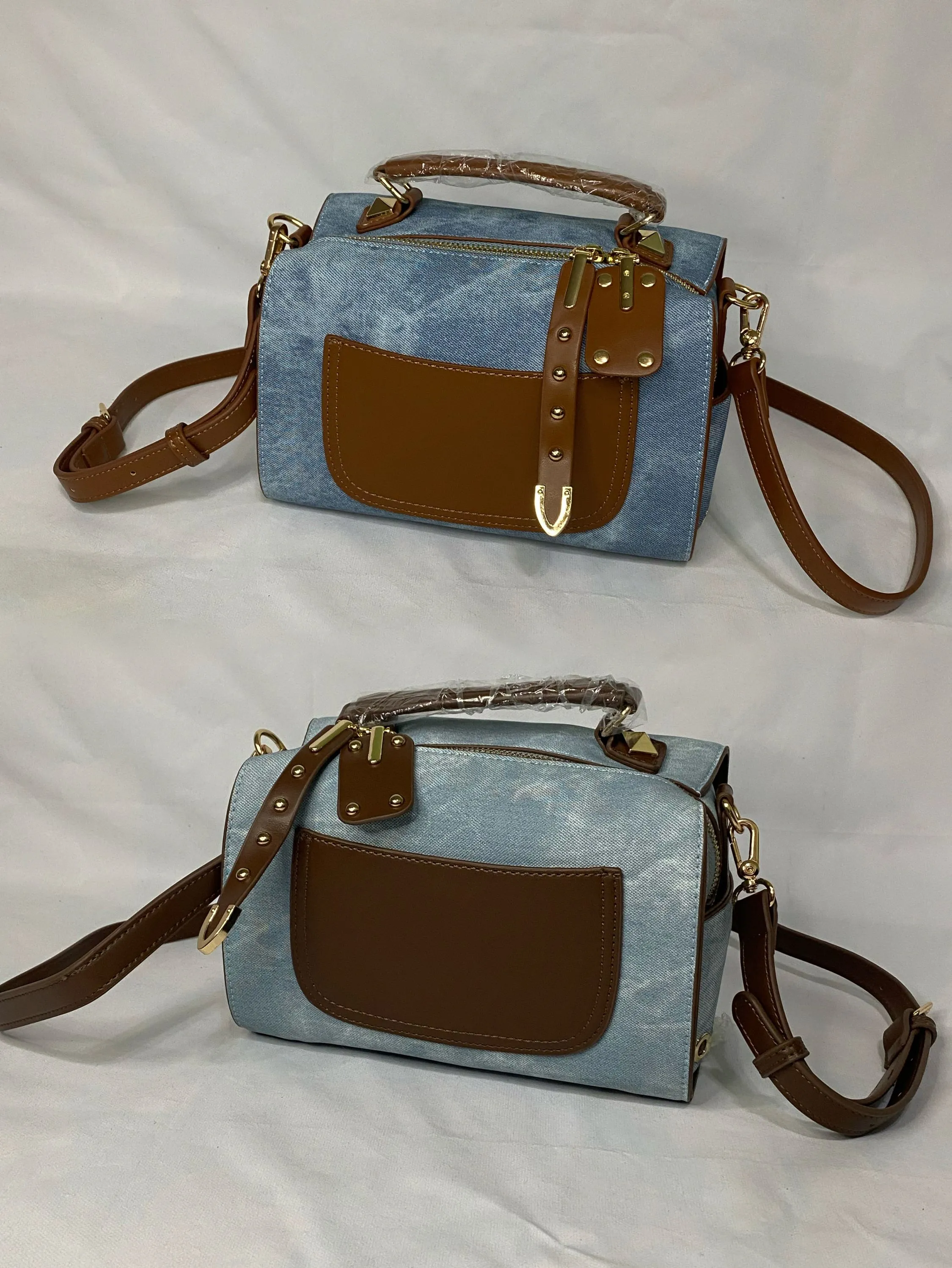 Bolsa transversal Jeans Baú