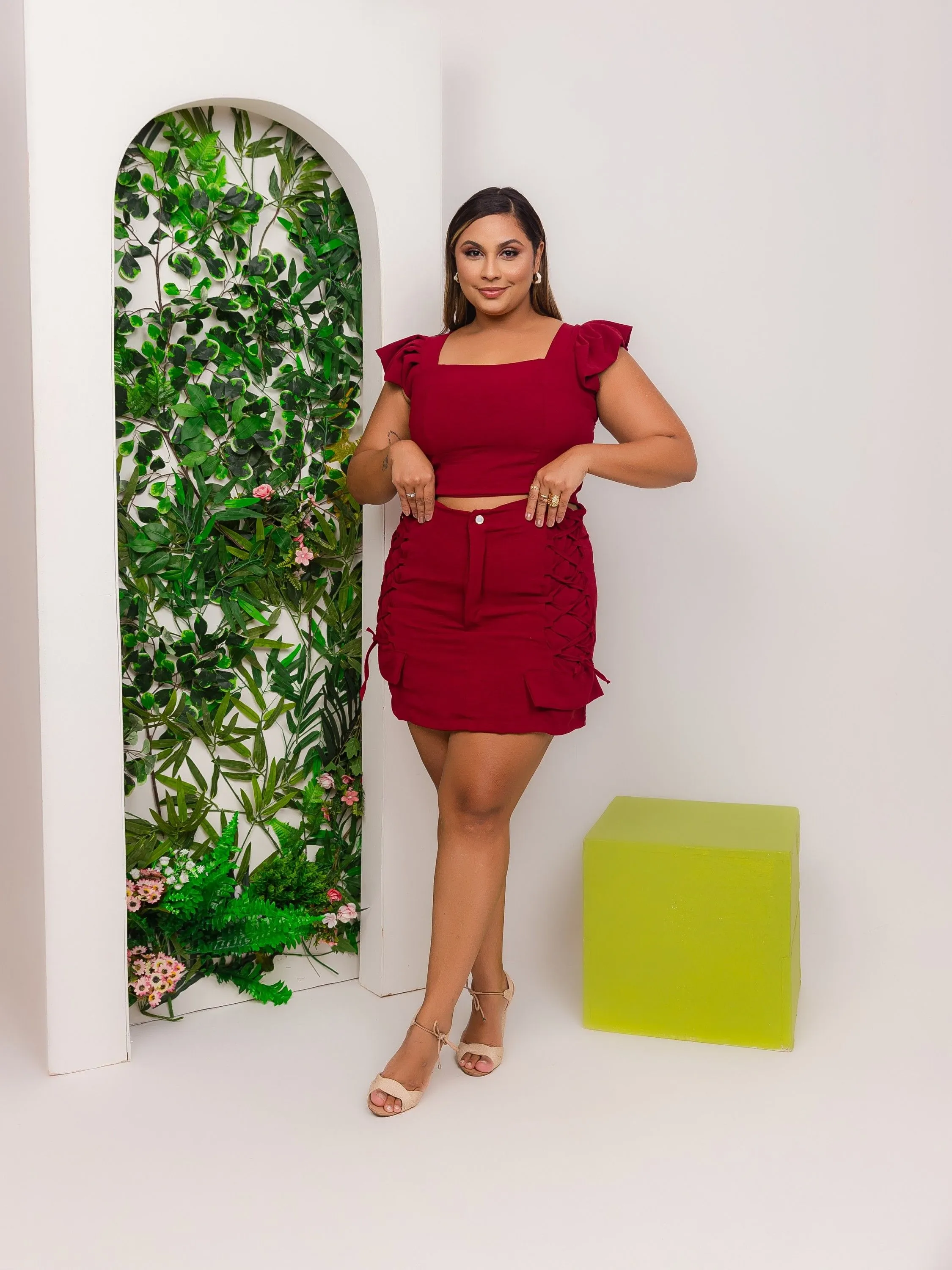 CONJUNTO DE SAIA PLUS SIZE