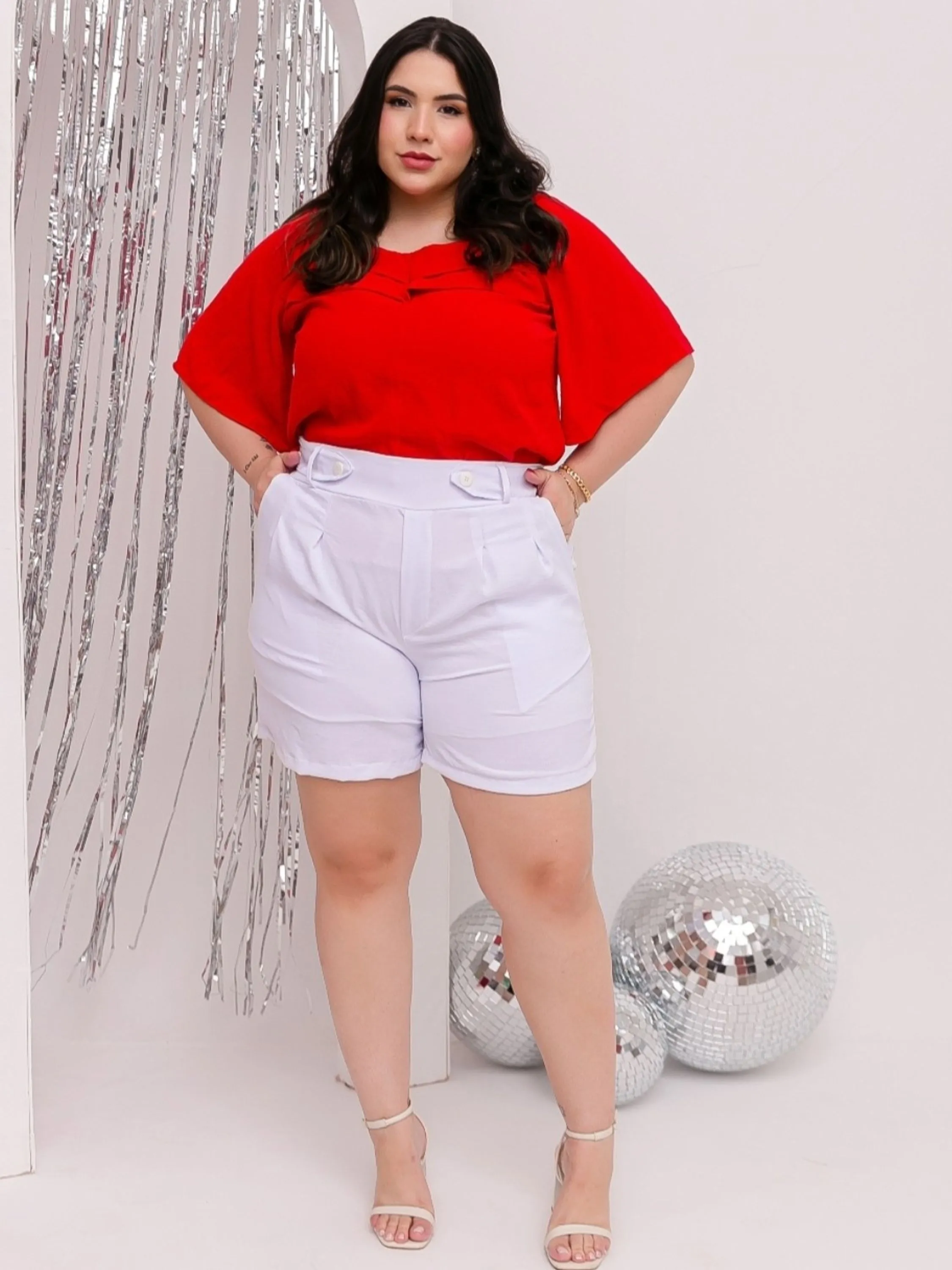 CONJUNTO DE SHORT PLUS SIZE