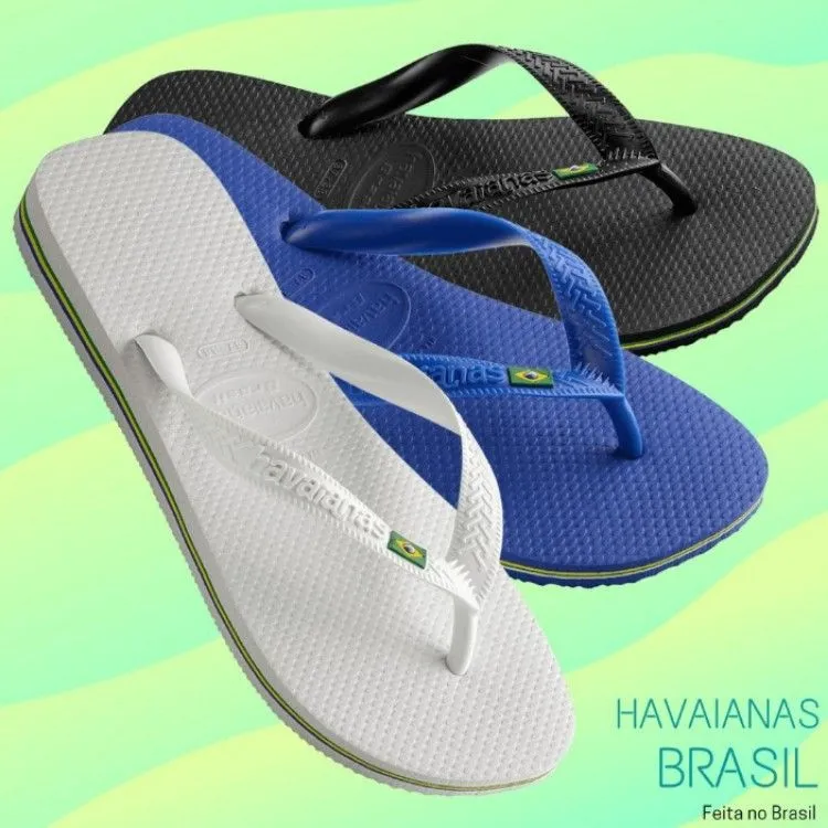 chinelo havaianas bandeirinha unisex