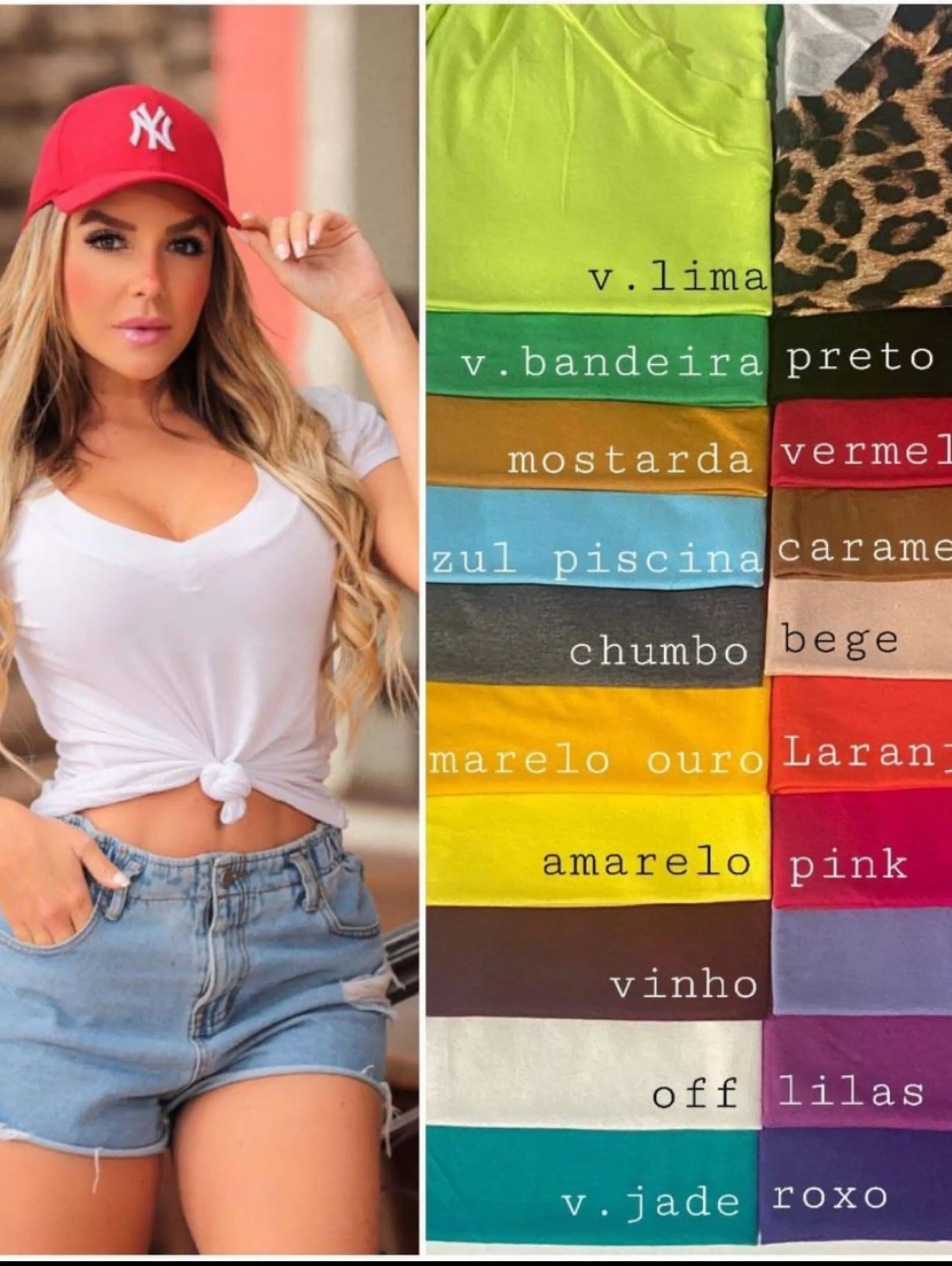 Blusa podrinha gola V