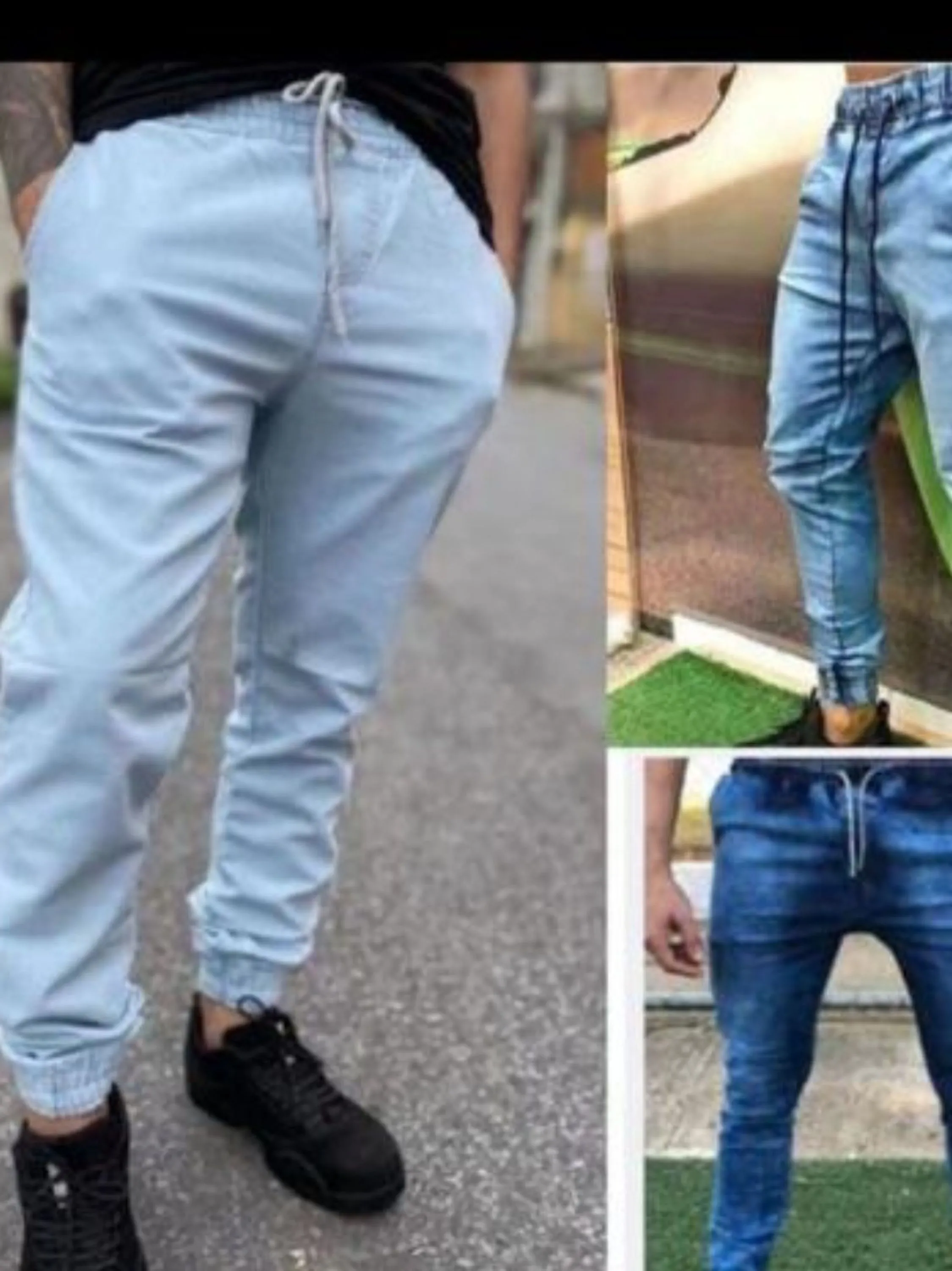 Calça jogar masculino com elastano