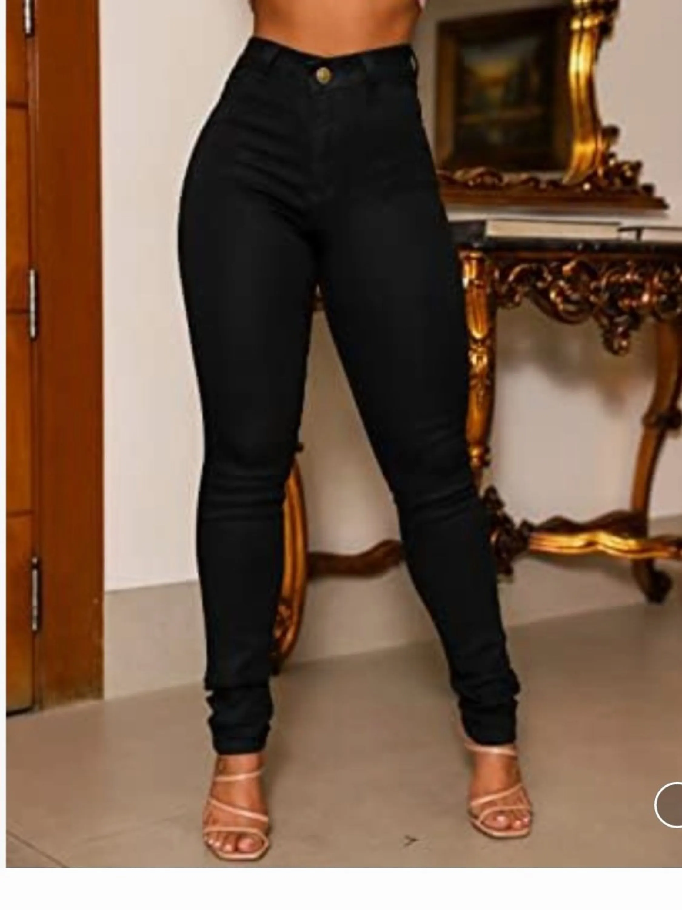 Calça jeans feminina com elastano