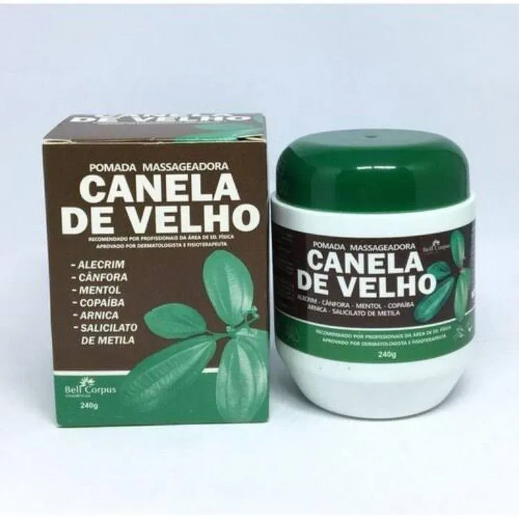 Pomada massageadora Canela de Velho Bell Corpus Pote 240g