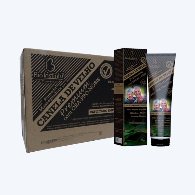 Pomada Massageadora Canela de Velho Premium Kit com 12 unidades