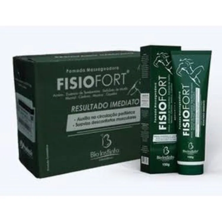 Box C/12 unidades de Pomada massageadora Fisiofort