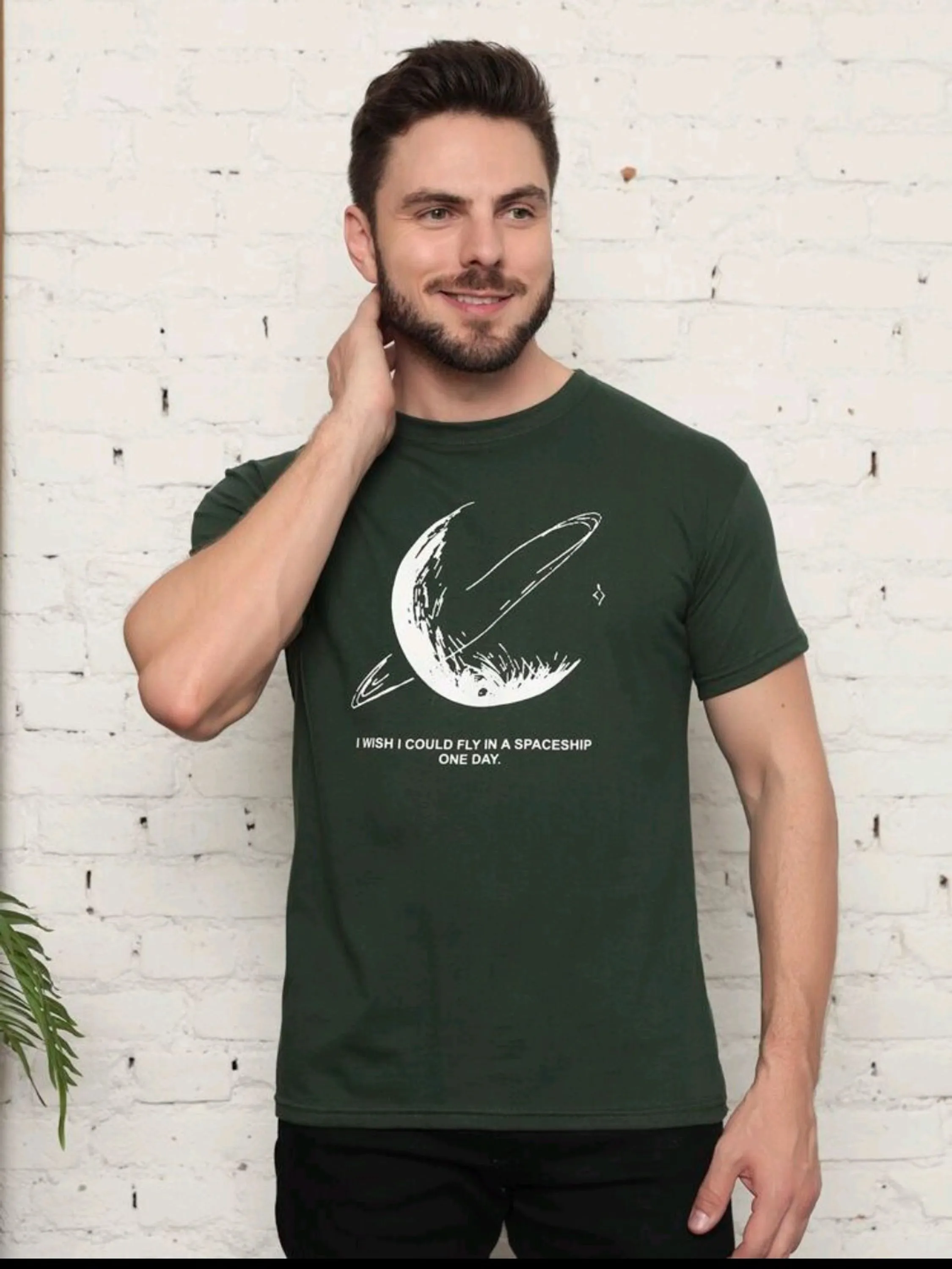 Camiseta Desenho LUA Manga Curta 100% Algodão Fio 30.1