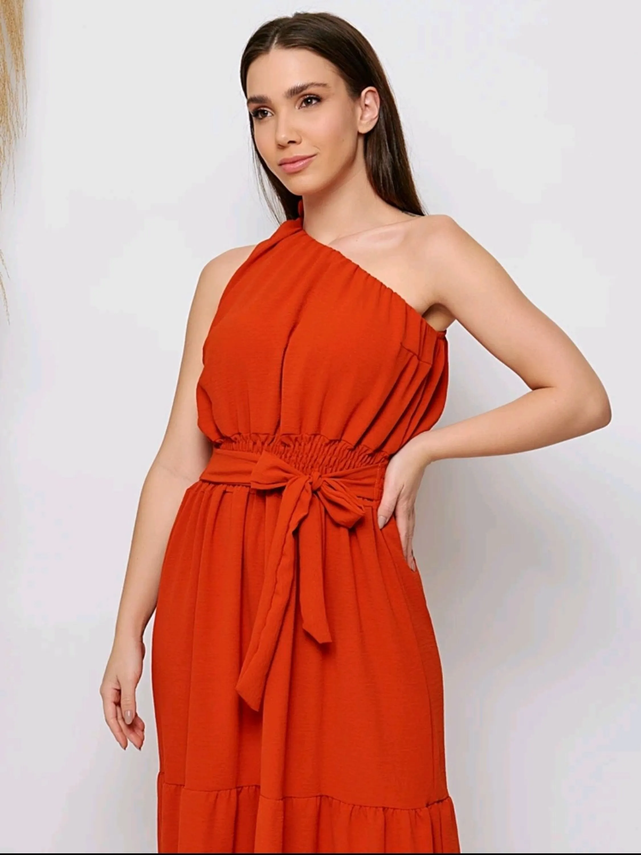 Vestido longo alça femenina