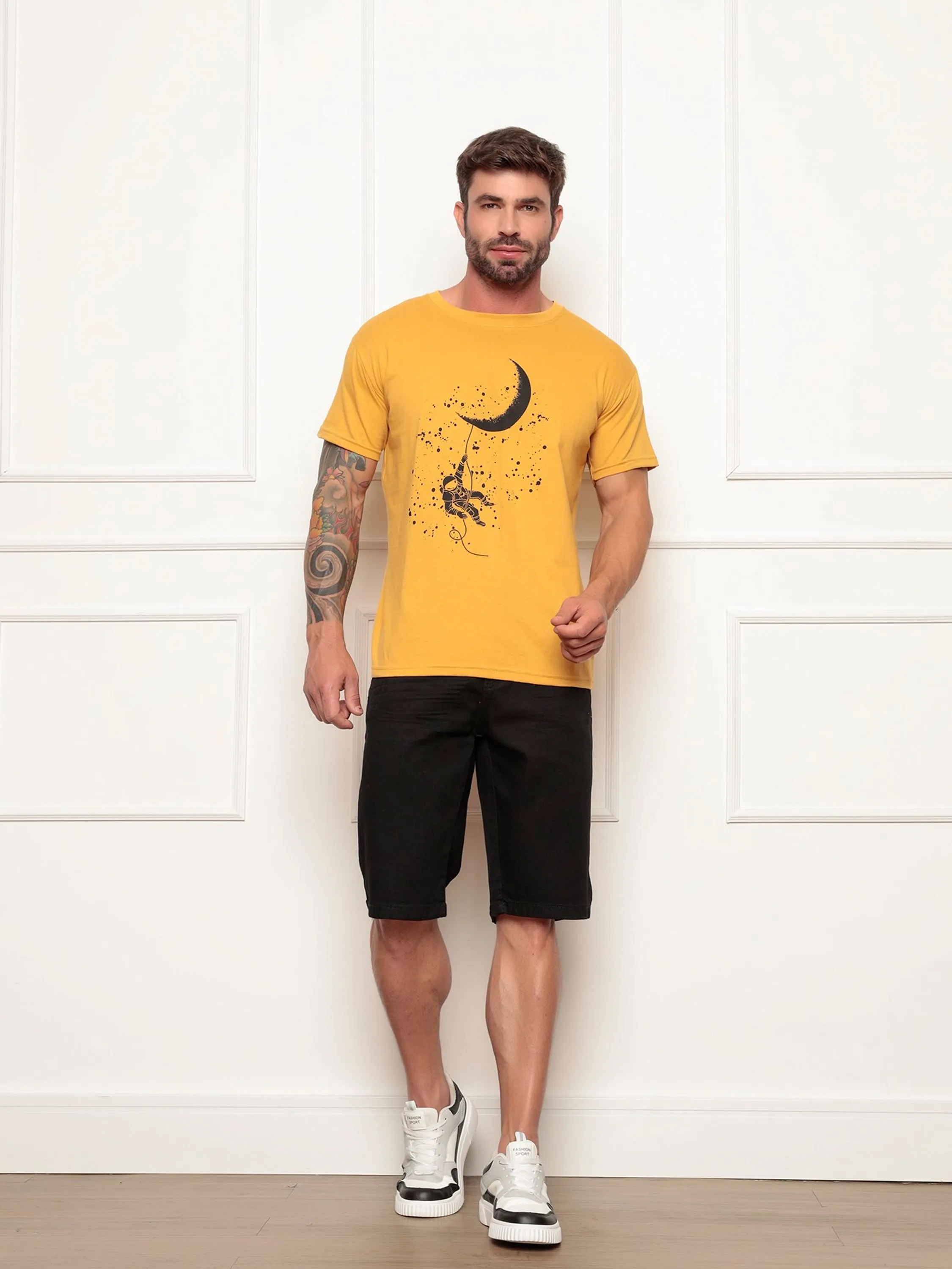 camiseta lua masculina