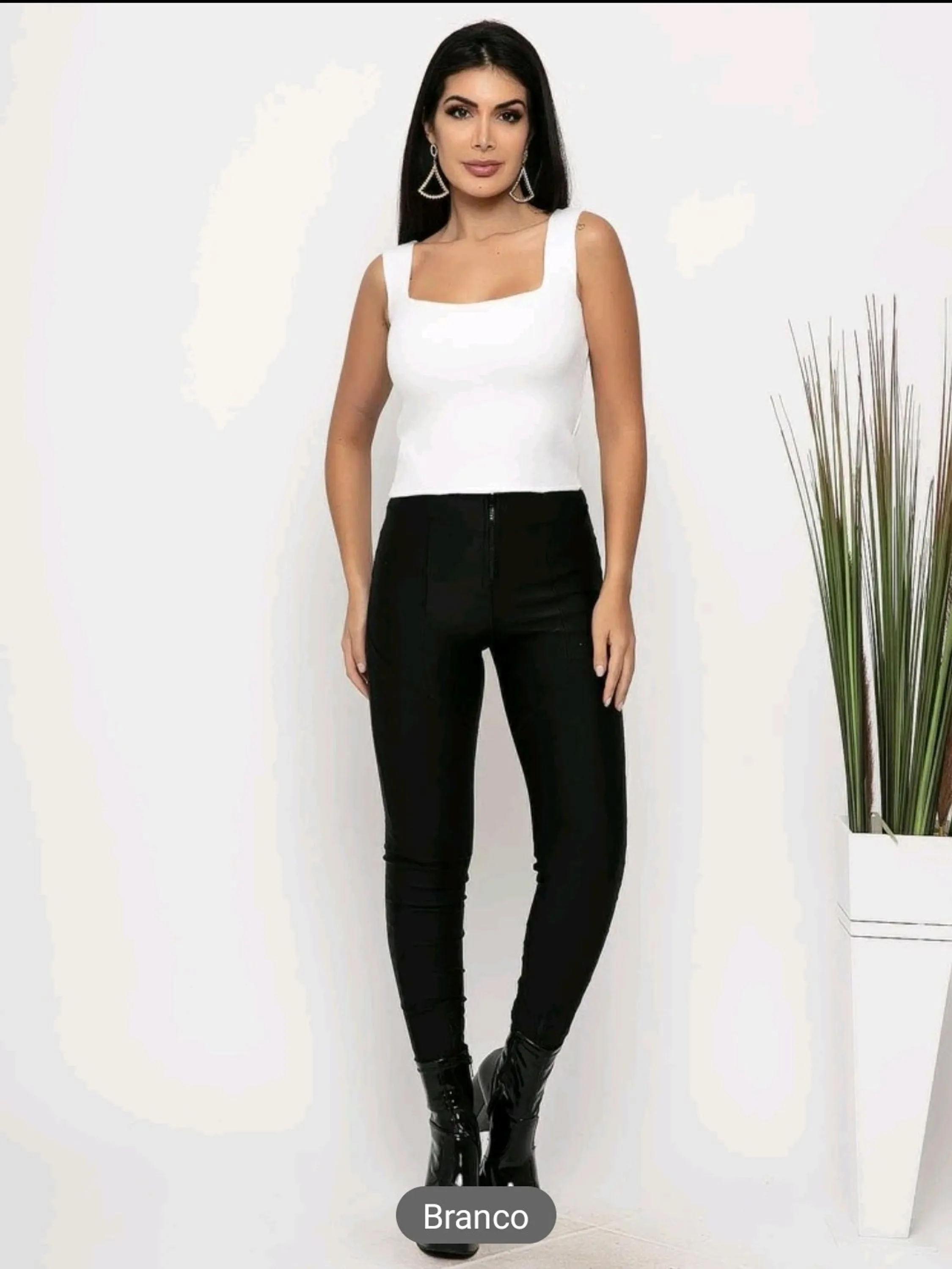 Cropped Tricot Modal Alca Grossa Feminina Moda Verao Tamanho Único