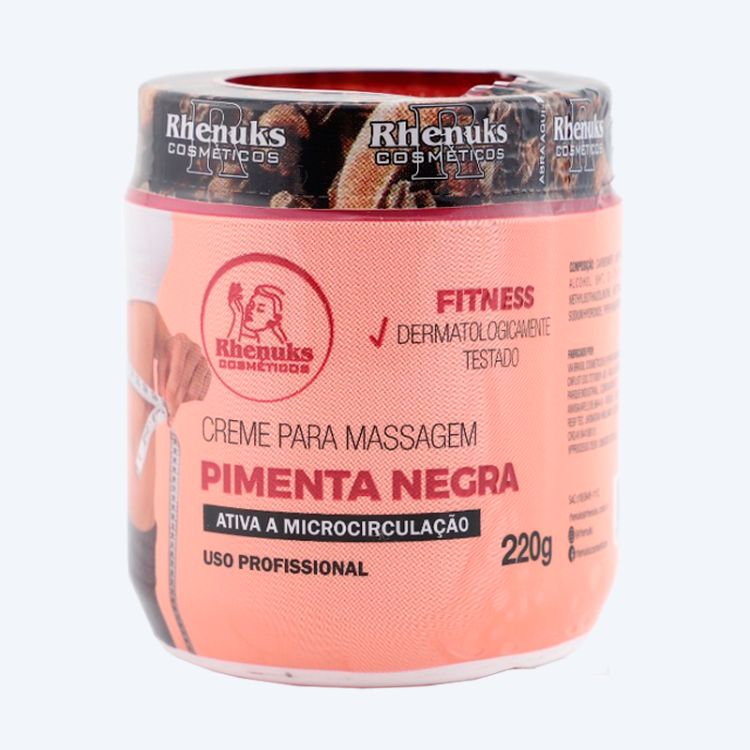 Creme Para Massagem Pimenta Negra