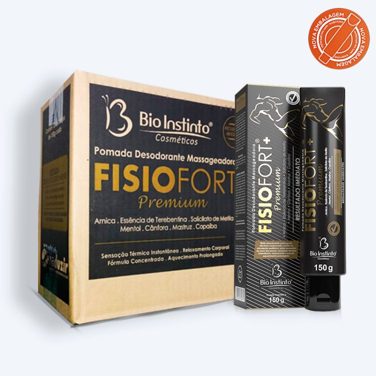 12 unidades de pomada massageadora Fisiofort Premium 150g