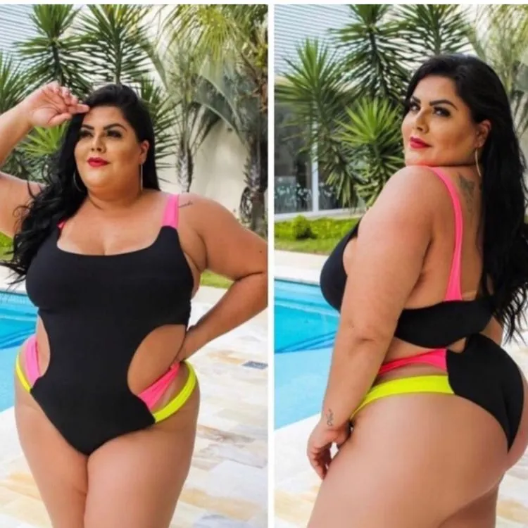 Maiô engana mamãe plus size