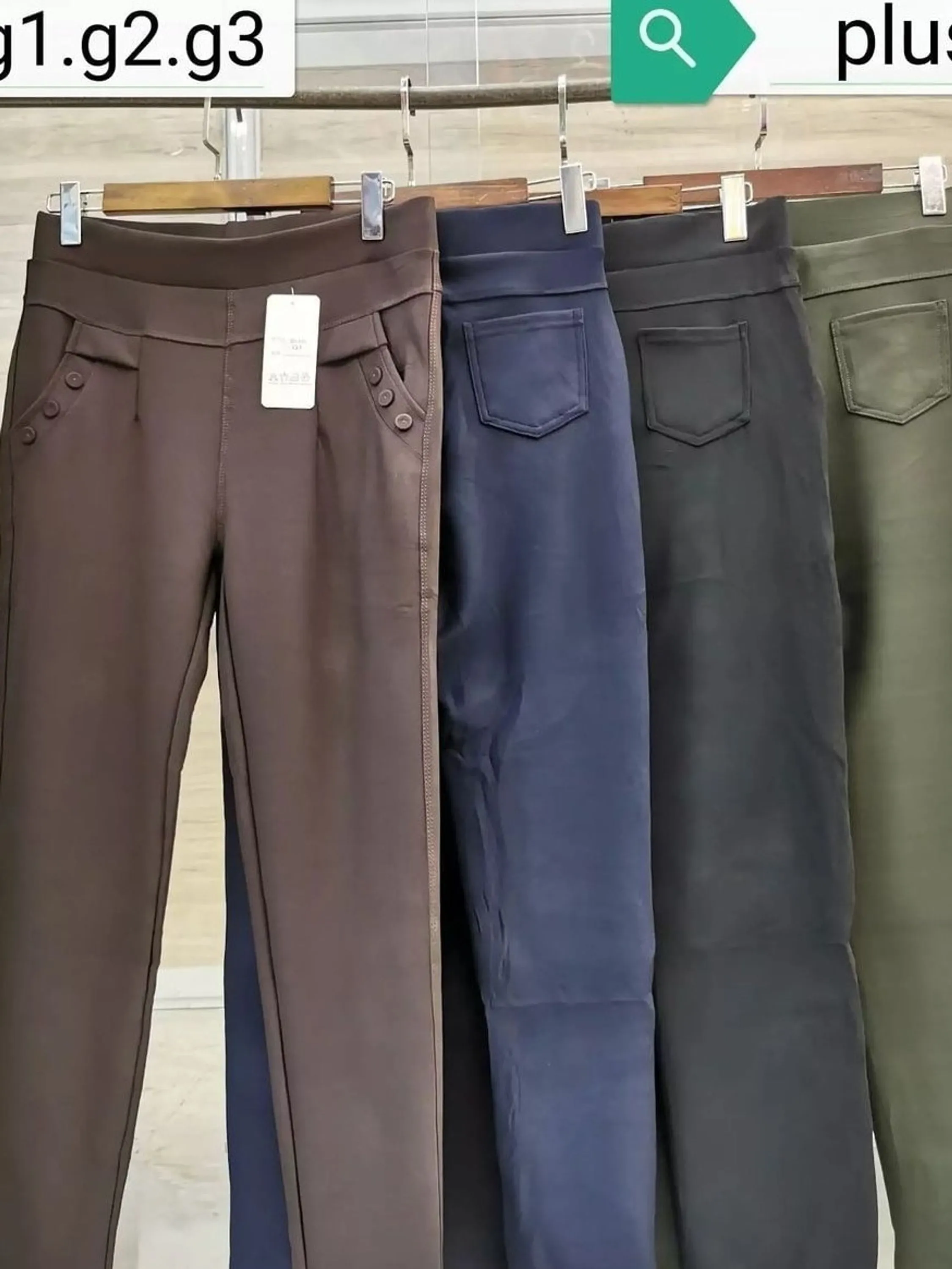 calça montaria reta plus size com elastano grosso