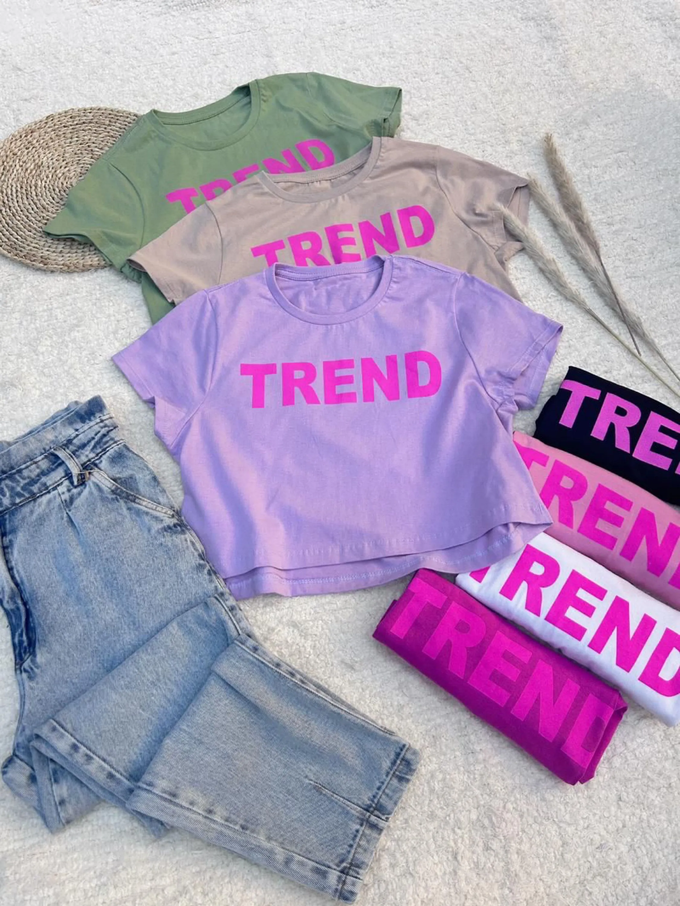 T-shirt cropped TREDN