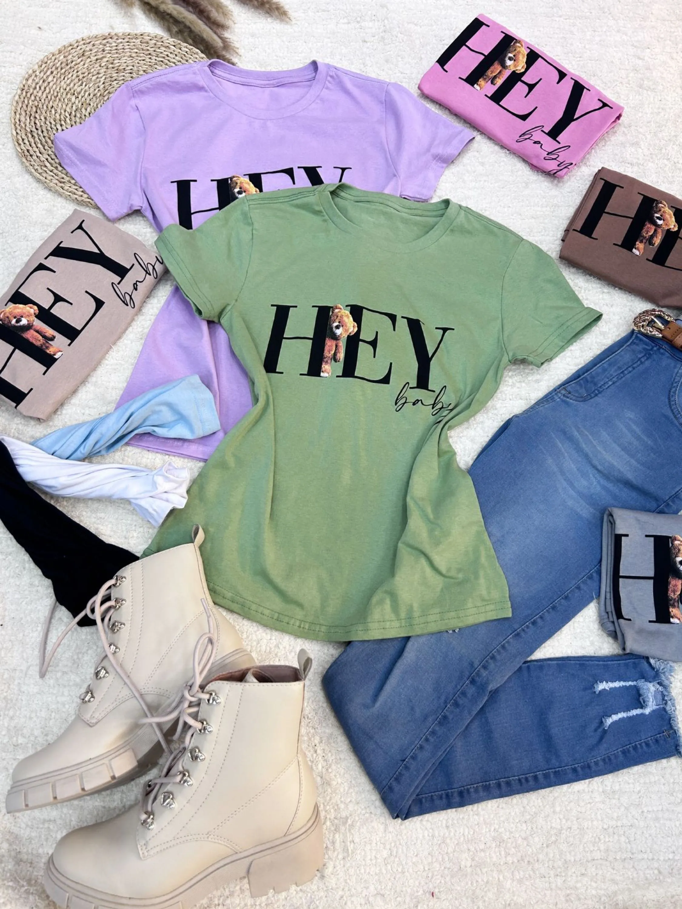 T-shirt camiseta HEY