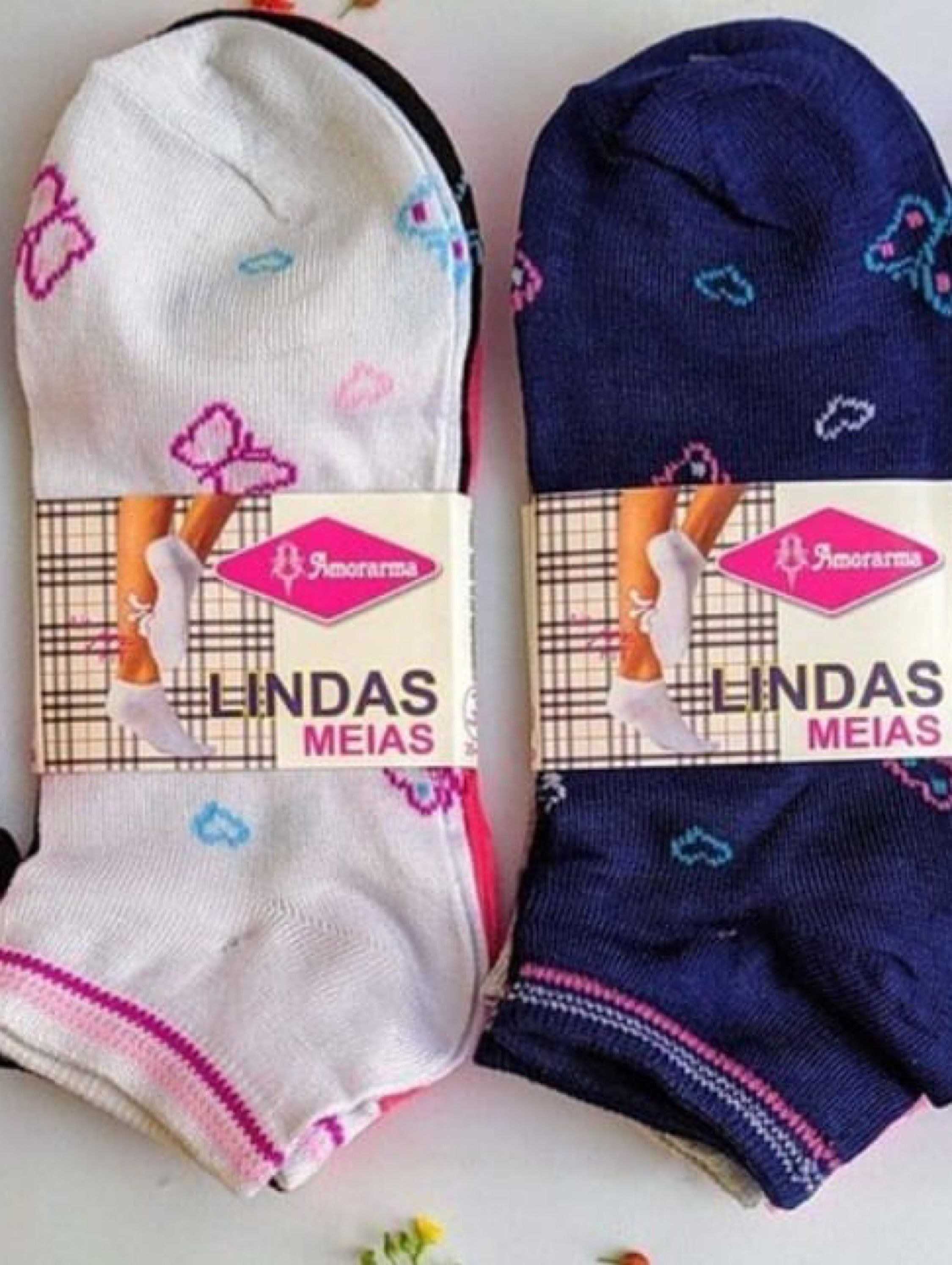 Meia soquete feminina