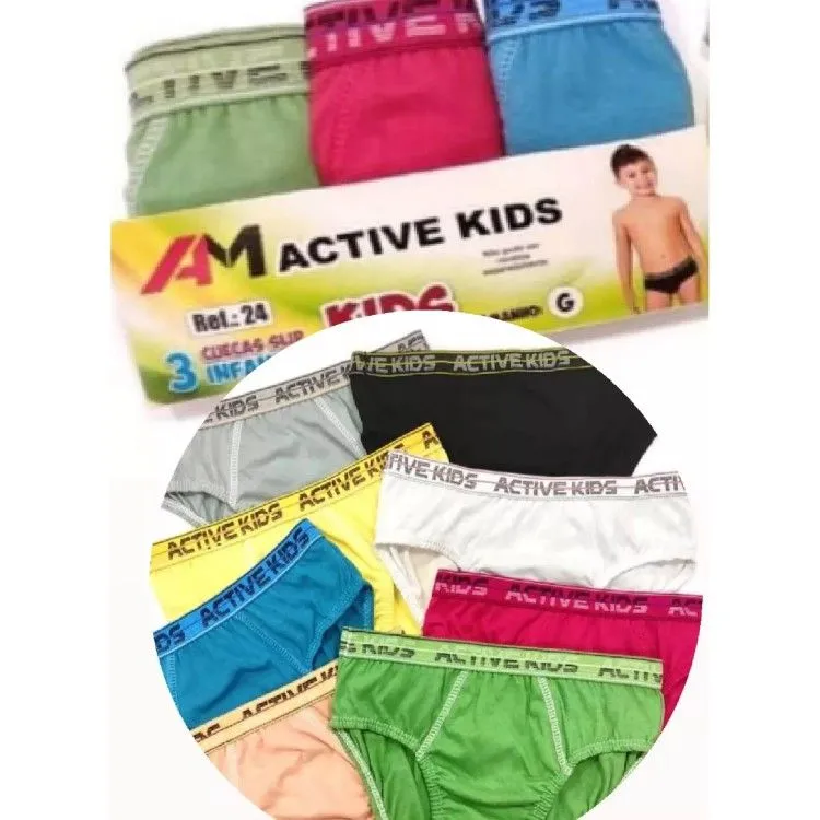 Kit cueca Infantil c/ 3 unidades!!