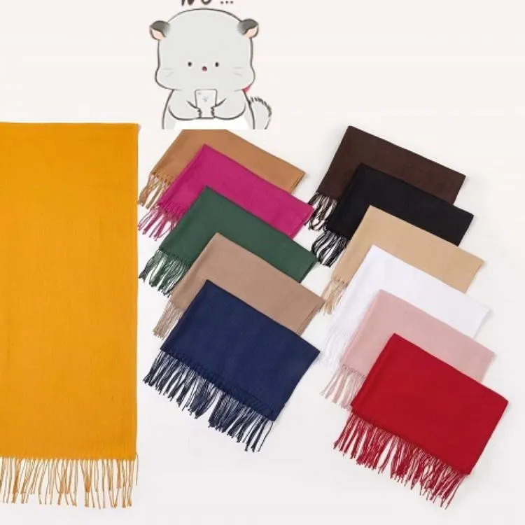 Kit 12 cachecol lenço pashmina xale echarpe cores variados