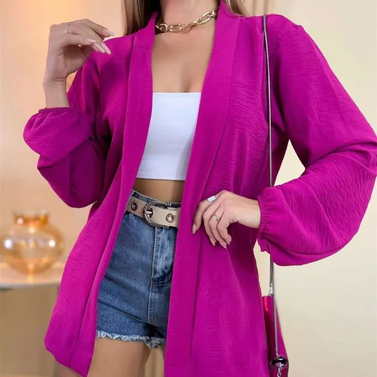 Cardigam Kimono Blazer Saída De Praia Duna Camisa Luxo Moda