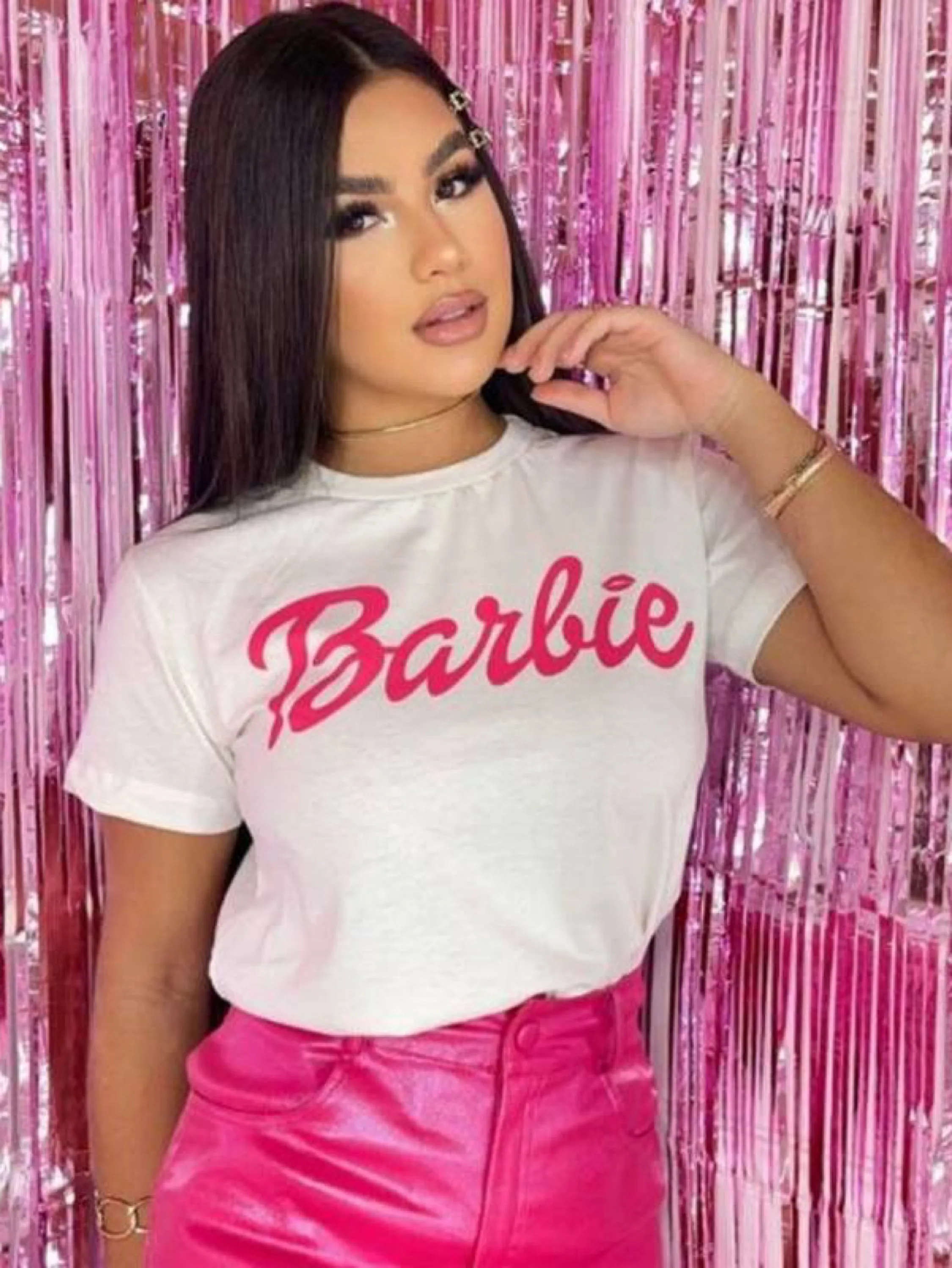 Camisa T-shirt Barbie Girl Lançamento Confortável Elegante Viscolycra