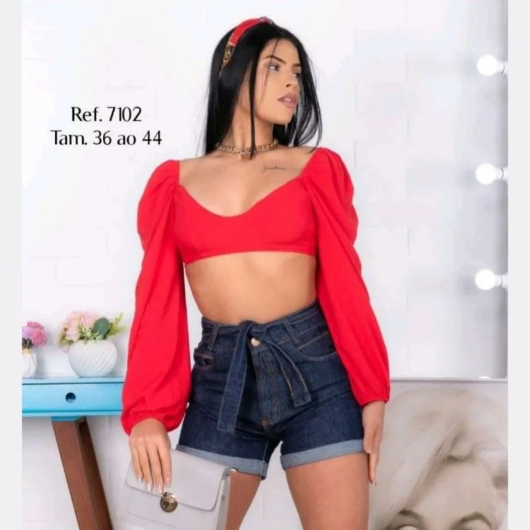 Ref.7102 Short jeans adulto feminino 38-44