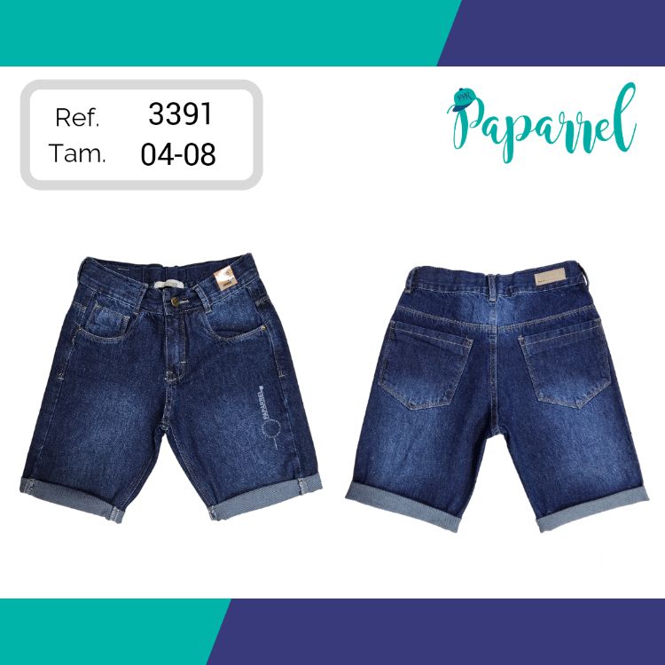 Bermuda jeans infantil 04-08 REF.3391