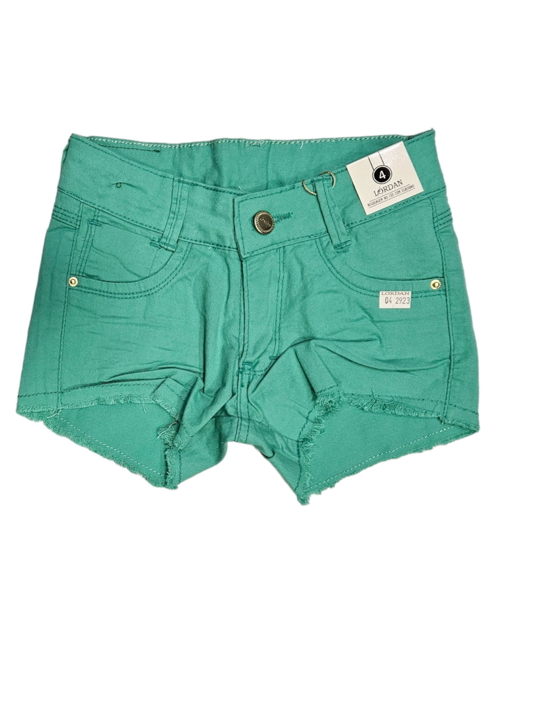 SHORT MENINA VERDE INFANTIL 04-08