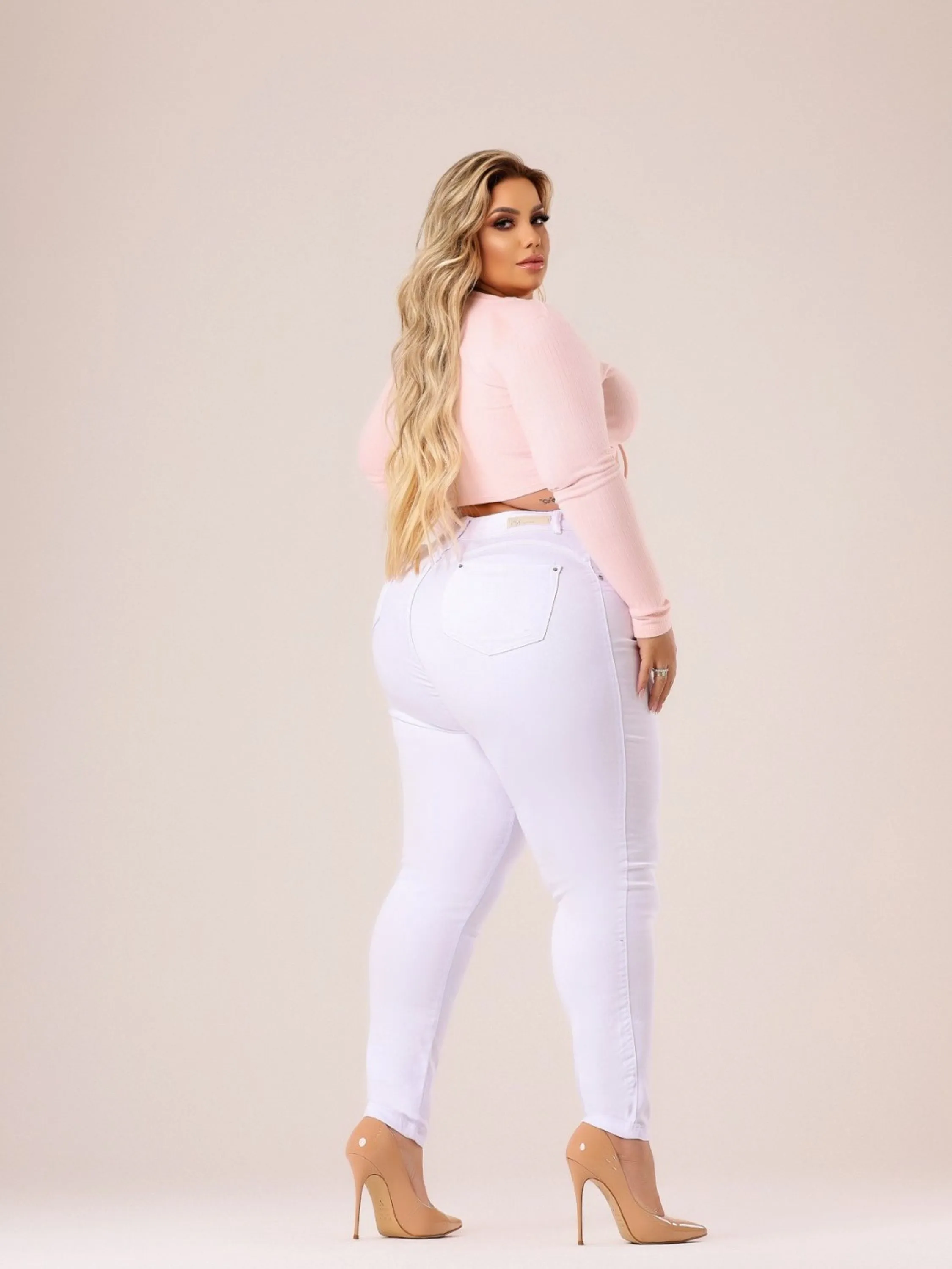 Calça Plus Size Branca