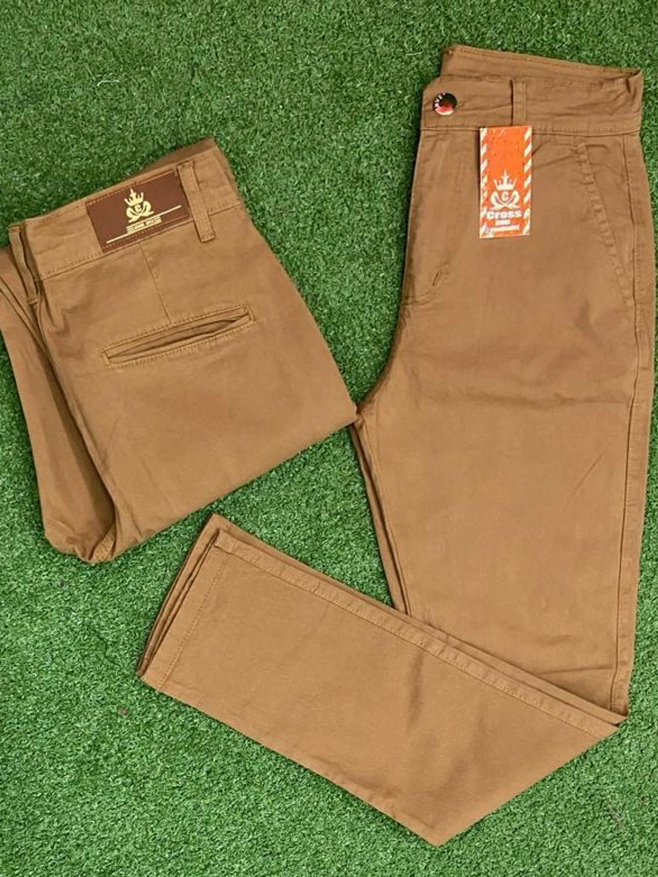 Calça masculina sarja alfaiataria