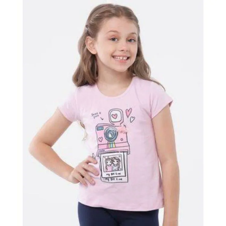 Camiseta infantil feminina