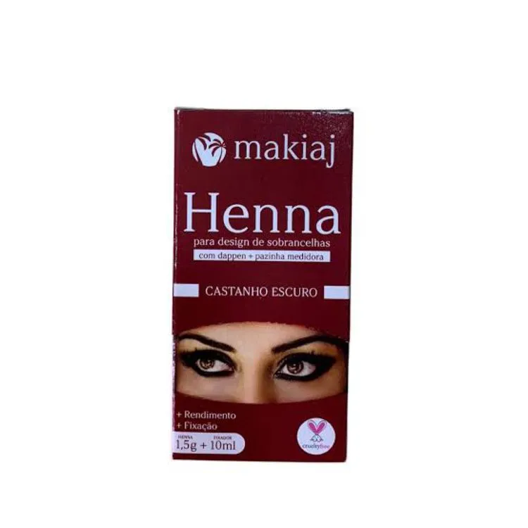 Henna Makiaj Castanho Escuro